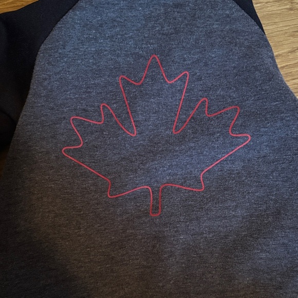 Roots Kids Black and Gray Hoodie with Red Accents - Picture 4 of 4